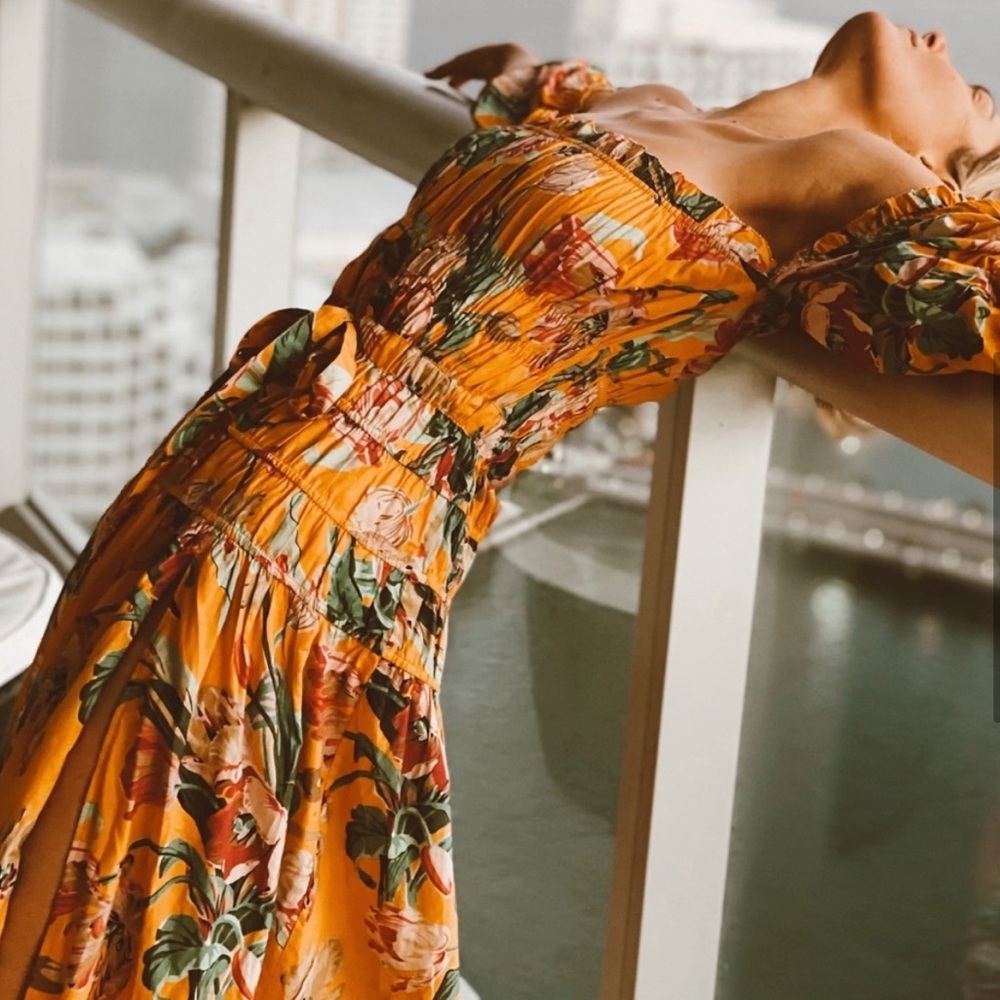 Amelia Smocked Long Dress